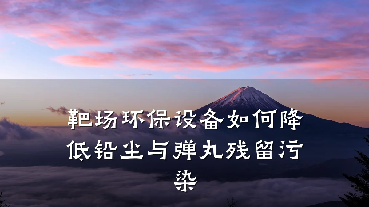 靶场环保设备如何降低铅尘与弹丸残留污染