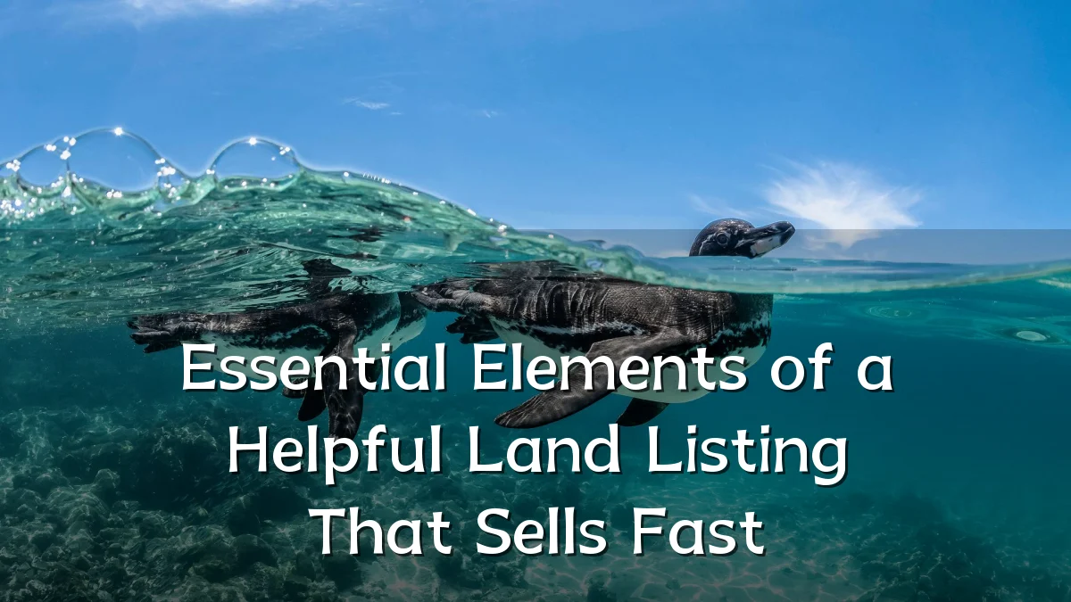 Essential Elements of a Helpful Land Listing That Sells Fast