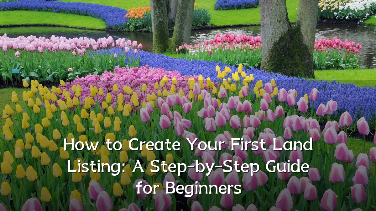 How to Create Your First Land Listing: A Step-by-Step Guide for Beginners