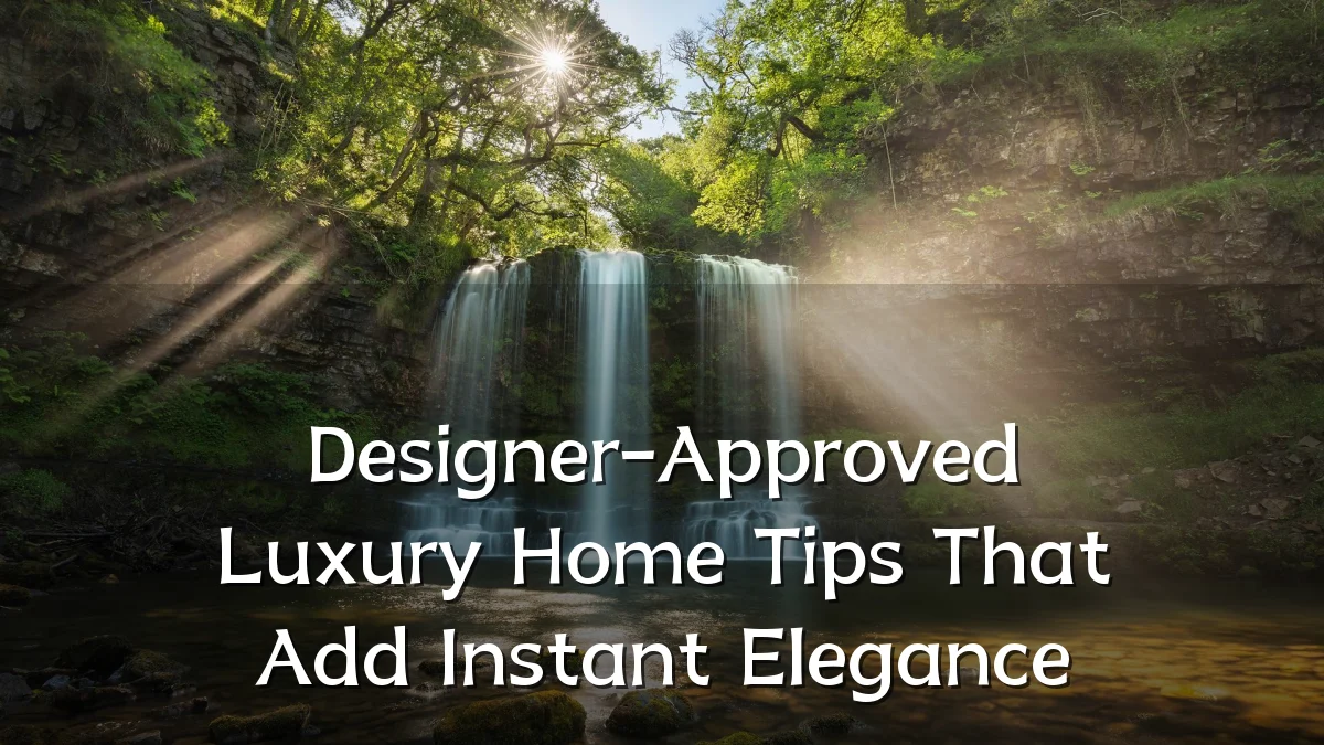 Designer-Approved Luxury Home Tips That Add Instant Elegance
